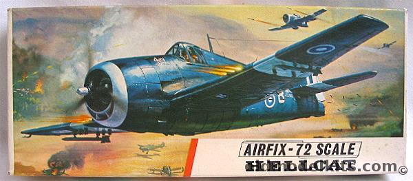 Airfix 1/72 Hellcat F6F-3 or F6F-5 - US Navy or FAA - (F6F3 F6F5) Third Logo Issue, 253 plastic model kit